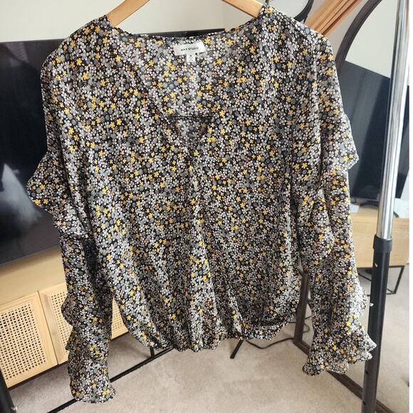 Max Studio Floral Ruffle Blouse - Picture 1 of 8